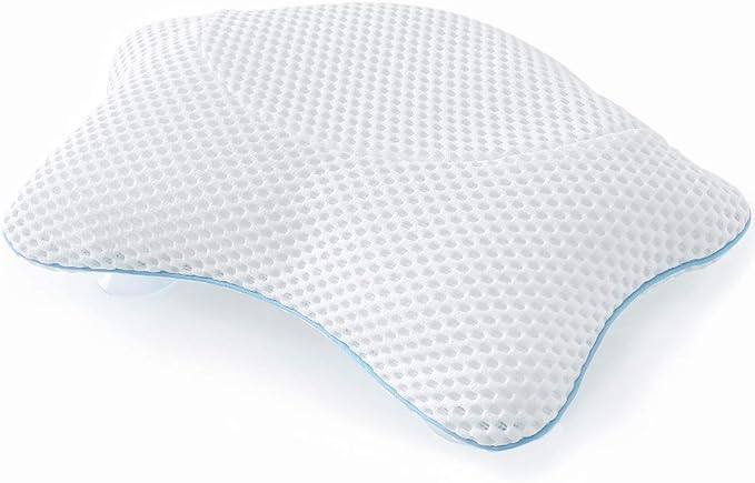 Non Slip Bath Pillow, Luxury Spa Bathtub Head & Neck Rest Support, Permeable by IdleHippo