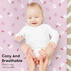 Yoofoss Baby Crib Sheets for Boys Girls, Fitted Crib Sheet 2 Pack for Standard - Image 4