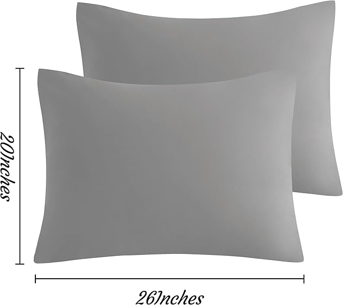 NTBAY Standard Pillow Cases Set of 2, 2 Pack Brushed Microfiber 20x26 Pillow - Image 3