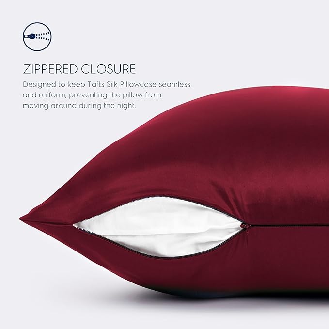 Tafts Silk Pillow Cases - 22mm 100% Pure Mulberry 6A Silk Pillowcase - Image 5