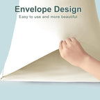 Accuratex Cooling Pillow Cases Standard Size Set of 2, Envelope Soft Breathable - Image 4