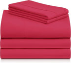 LuxClub 5 PC Sheet Set Bed Sheets Deep Pockets 16" Eco Friendly Wrinkle Free - Image 8