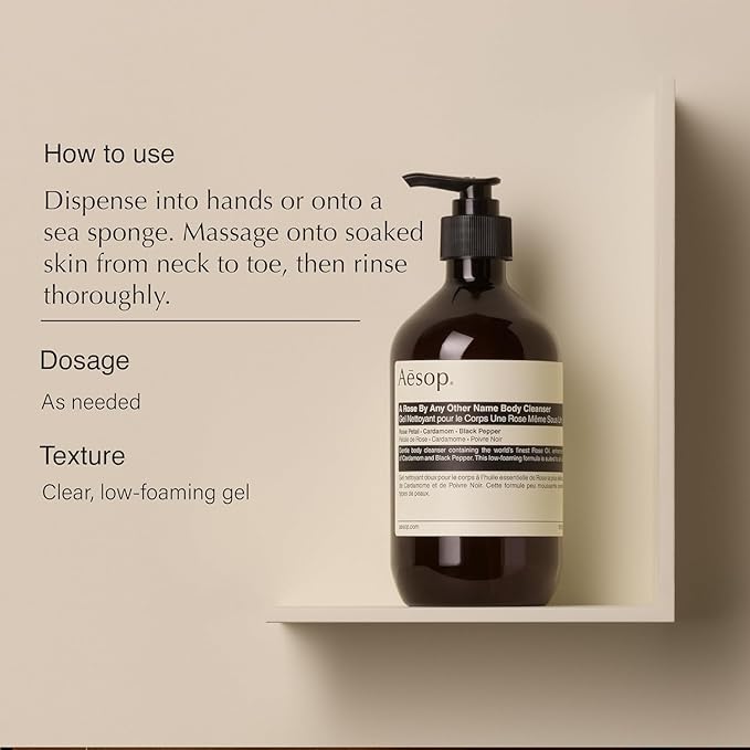 Aesop A Rose By Any Other Name Body Cleanser Refill | Gentle Shower Gel - Image 2