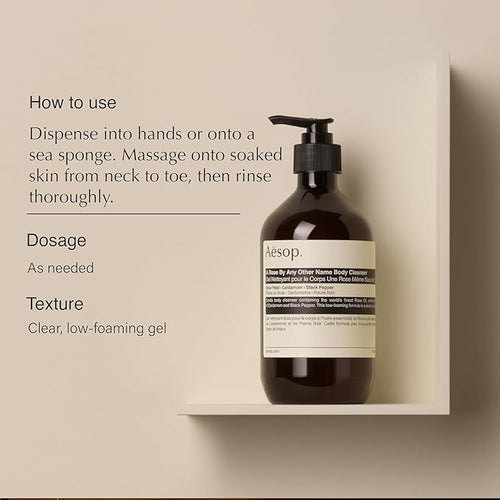 Aesop A Rose By Any Other Name Body Cleanser Refill | Gentle Shower Gel - Image 2