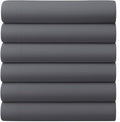 GOLD TEXTILES Full Flat Sheet 6 Pack – Brushed Microfiber Top Sheets by GOLDTEXTILES