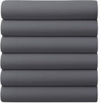 GOLD TEXTILES King Flat Sheet 6 Pack – Brushed Microfiber Top Sheets by GOLDTEXTILES