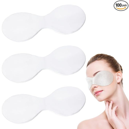 100Pack Disposable Eye Mask, Cotton Disposable Eye Mask, Travel and Relaxation by Unknown