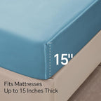 BEDELITE Satin Fitted Sheet and Pillowcase Set, Luxury Soft Similar to Silk - Image 5
