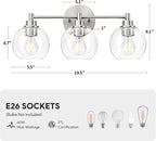 VONLUCE Bathroom Light Fixtures, 3-Light Vanity Light - Image 5