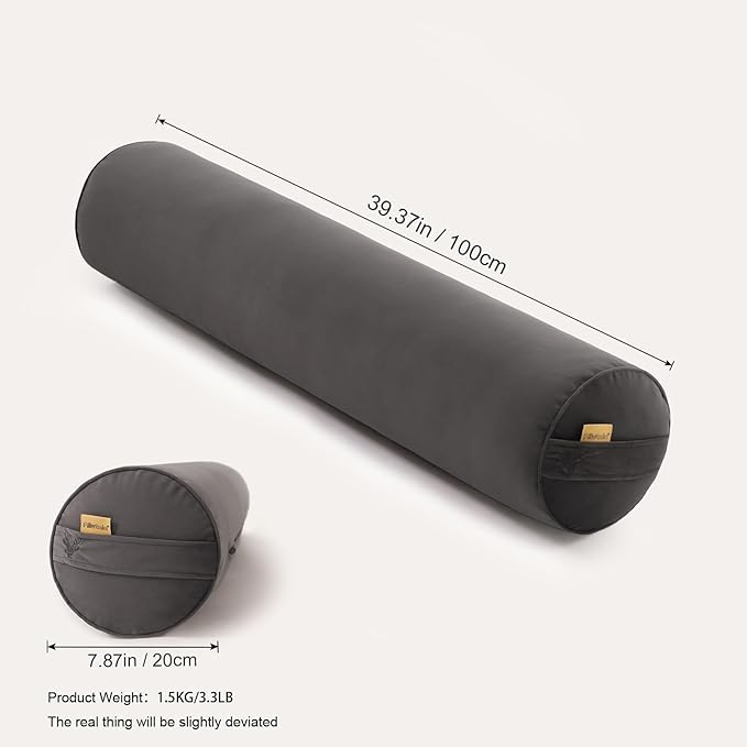 Body Pillow for Adults, Long Round Pillow, Big Cylindrical Pillow, Large Full - Image 2