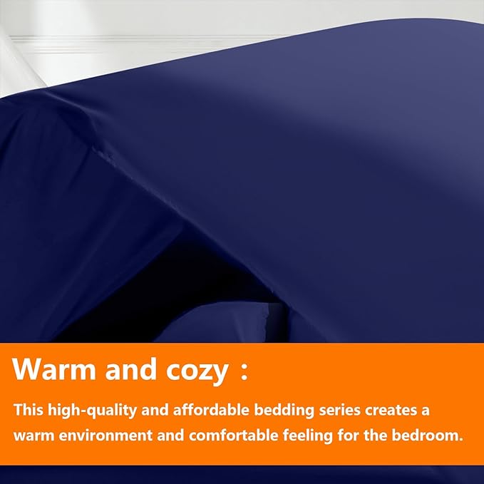 TAIMIT Navy Full Size Comforter Set - Image 2