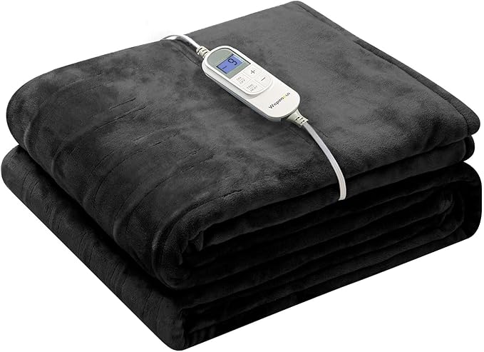 Wapaneus Heated Blanket Electric Blanket 62" x 84" Twin Size by Wapaneus