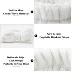 Ondder Spa Headband for Washing Face 8 Pack White Skincare Headbands for Women - Image 2