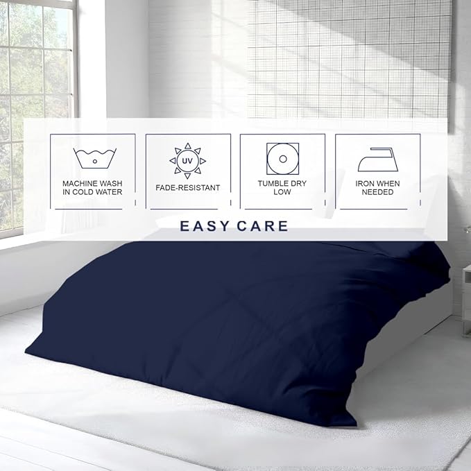 Kotton Culture 3 Pc 120" x 98" Duvet Cover Set Oversized King 100% Egyptian - Image 7