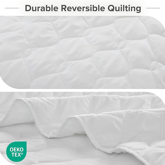 Comfort Spaces Queen Quilt Set Modern Reversible Ogee Coverlet Queen Bedding - Image 4