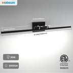 VOLISUN Modern Bathroom Vanity Light 48 inch, 30W Dimmable 5CCT Led Bathroom - Image 6