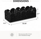 Scalloped Toilet Tank Basket for Back of Toilet, Bathroom Organizer for Tank Top - Image 3