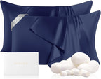 THXSILK Set of 2 100% Mulberry Silk Pillowcases by THXSILK