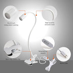 LED Reading Lights for Bed Headboard, Clip on Spotlight Lamp for Desk, Dorm Bed - Image 2