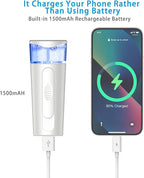 withthesun Portable Nano Face Mister, Facial Steamer, USB Rechargeable Cool - Image 4