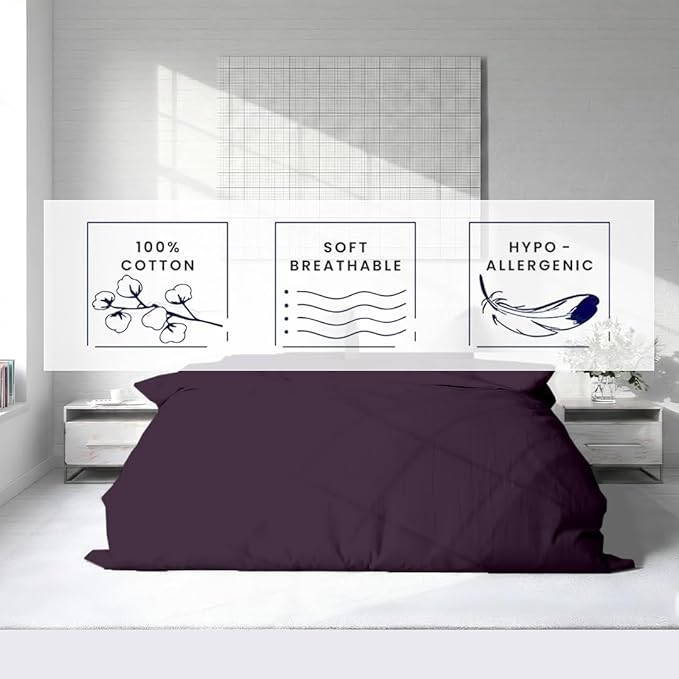Kotton Culture 3 Pc 120"x120" Duvet Cover Set Super King Plus/Super Oversize - Image 6