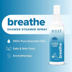 MOXE Breathe Shower Mist, Eucalyptus and Peppermint, Spa Steam Spray, Certified - Image 2