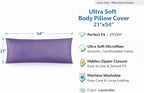 Evolive Ultra Soft Microfiber Body Pillow Cover/Pillowcases 21"x54" - Image 2