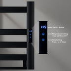 LANMEL 2 in 1 Towel Warmer Rack & Towel Rack Wall, 6 Bars Electric Wall Mounted - Image 4