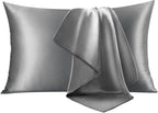 INFIIXSO Silk Pillow Cases Queen Size Set of 2-20x30Inches Silk Pillowcases by INFIIXSO
