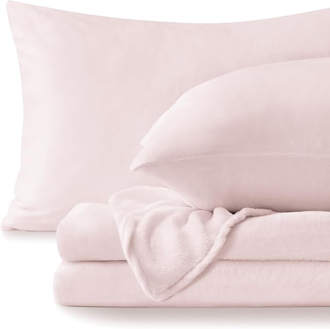BEDELITE Flannel Sheets Full Size Pink by BEDELITE