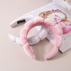 Luckybear Spa Headband for Face Washing, Velvet Makeup Headband - Image 3