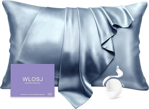 100% Silk Pillow Cases King Size Mulberry Silk Pillowcase by WLOSJ