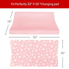 Changing Pad Cover for Girls 2 Pack, Lovely Print Soft Diaper Change Table - Image 4