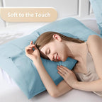 Queen Pillowcases, Cooling Viscose from Bamboo Pillow Covers - Image 3