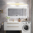 Ralbay 40" Modern LED Gold Vanity Lights 40W Frosted Aluminum Gold Bathroom - Image 2