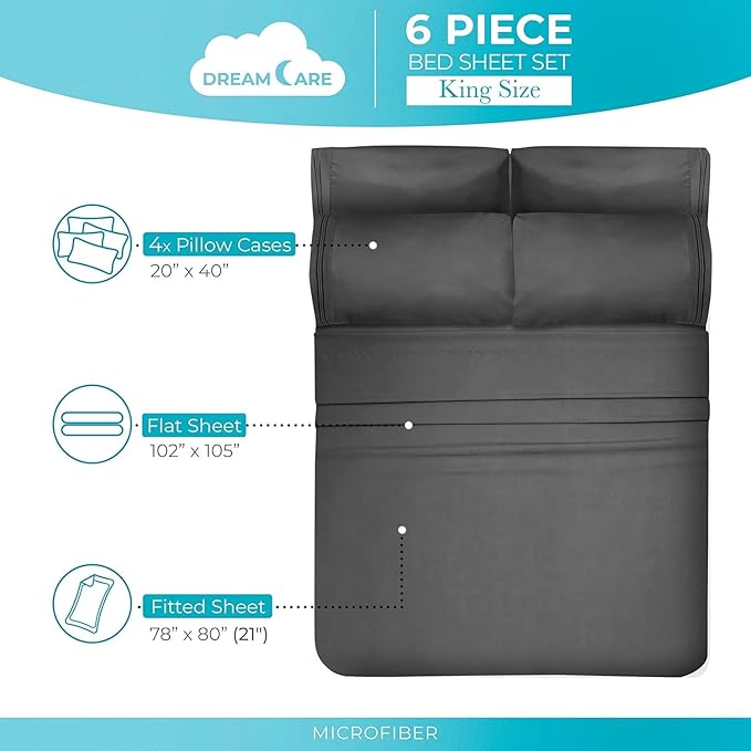 DREAMCARE Queen Sheet Set - Image 4