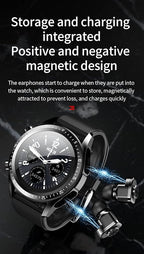 Smart Watch with Earbuds, 2 in 1 Bluetooth Smartwatch - Image 4