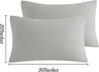 NTBAY Queen Pillow Cases Set of 2, 2 Pack Brushed Microfiber 20x30 Pillow Cases - Image 4