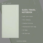 Cloth & Paper Travel Notebook | Weekly Planner Graph – Matcha | A5 Slim Weekly - Image 3