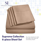 Sweet Home Collection 6 Piece 1500 Supreme Collection Brushed Microfiber Deep - Image 2