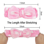 Casoty 6 Pcs Makeup Hair Headbands, Soft Coral Fleece Spa Headband - Image 6