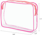 Tbestmax 10 Pack Clear Cosmetic Bags Makeup Bags Portable Waterproof TSA - Image 2