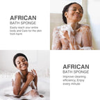 UJFQBH 3 Pieces African Bath Sponge African Net Long Net Bath Sponge - Image 5