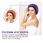 Beautybaby Cordless Deep Conditioning Heat Cap, Microwavable Treatment Steaming - Image 4