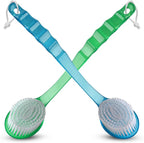 2 Pack Bath Body Brush Long Handle Back Shower Brush Exfoliating Back, and Feet by KTDeals