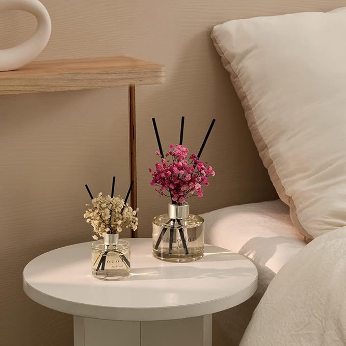 COCODOR Flower Reed Diffuser Set / 6.7oz / White Jasmine/Scent Diffuser - Image 7