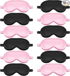 Cutecrop 12 Pcs Silk Sleep Masks Soft Satin Eye Masks by Cutecrop