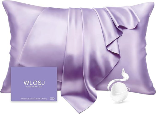 100% Silk Pillow Cases King Size Mulberry Silk Pillowcase by WLOSJ