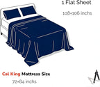 Cotton Flat Sheets Only, 600 TC 100% Cotton Flat Sheet Top Sheet Only, Cal King - Image 6