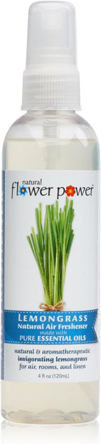 Natural Flower Power Air Freshener Spray | Lemongrass 4 Fl Oz | Pack of 3 | - Image 4